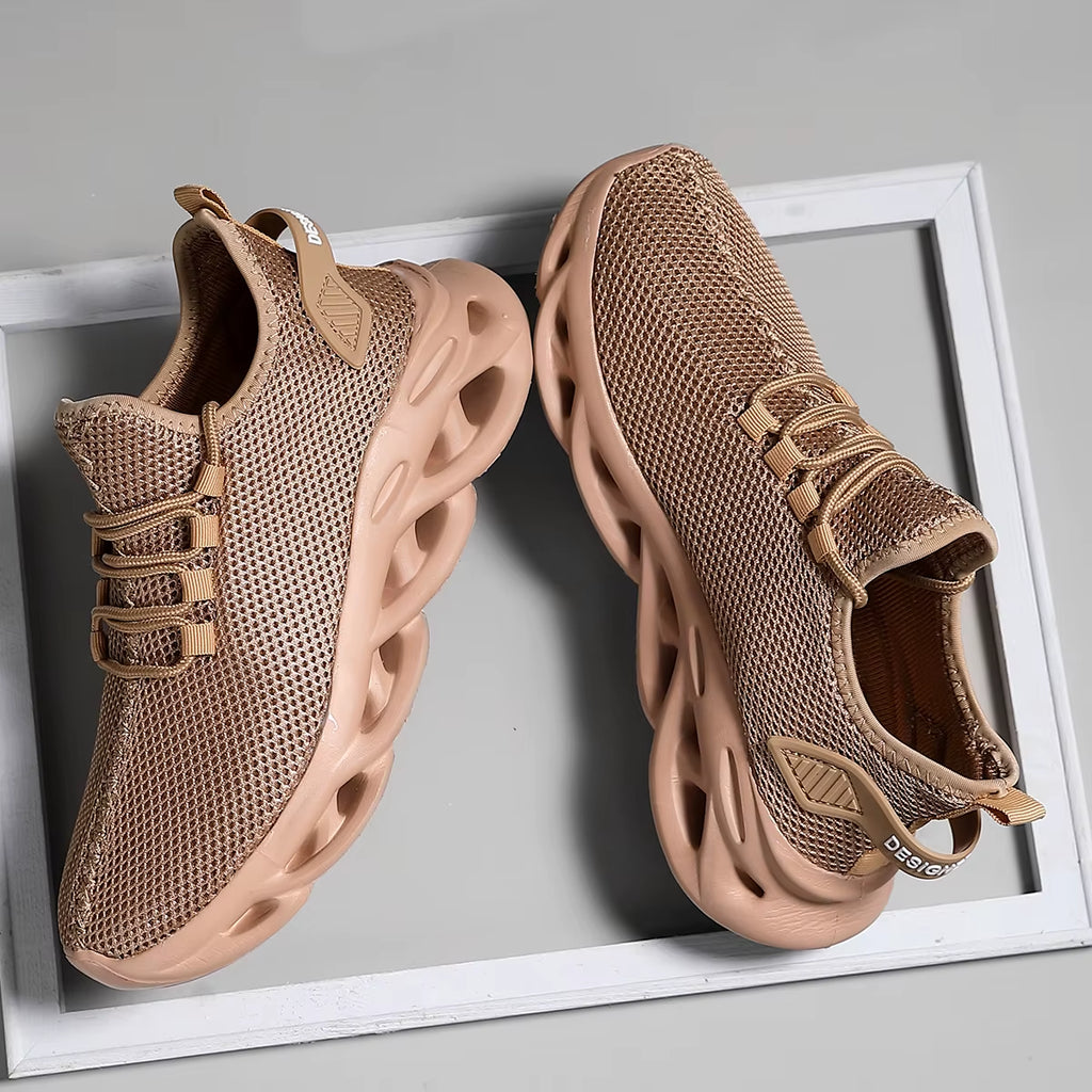 Men Casual Sport Shoes Breathable Lightweight Sneakers Outdoor Mesh Black Running Shoes Athletic Jogging Tenis Walking Shoes